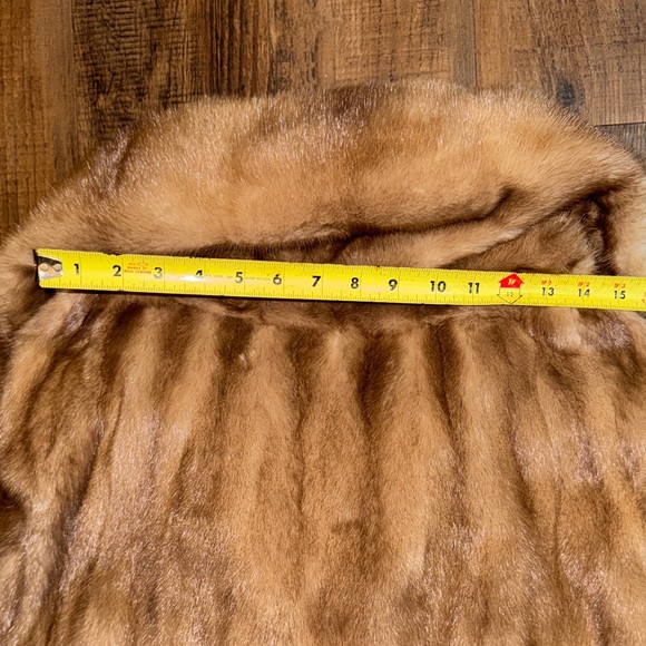 Vintage Mink Fur Coat 3/4 Sleeve Honey Brown vintage - Picture 10 of 15